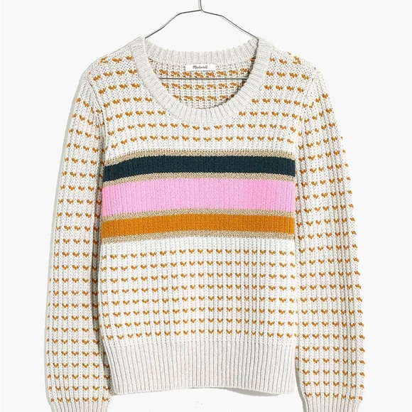 Madewell Sweaters - NWT MADEWELL STRIPED BARFIELD SWEATER